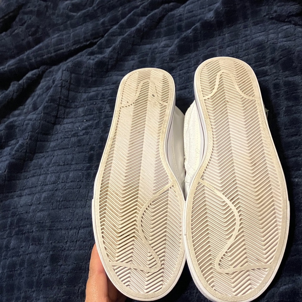 Nike White Canvas Slip-On Shoes Women's Size 8.5 - Picture 7 of 11
